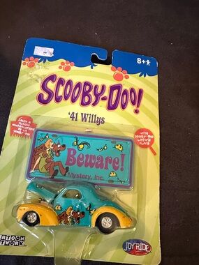 Cartoon Network Scooby-Doo Teal and Yellow '41 Willys Toy Car